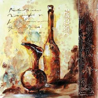Textured Utensils oil painting
